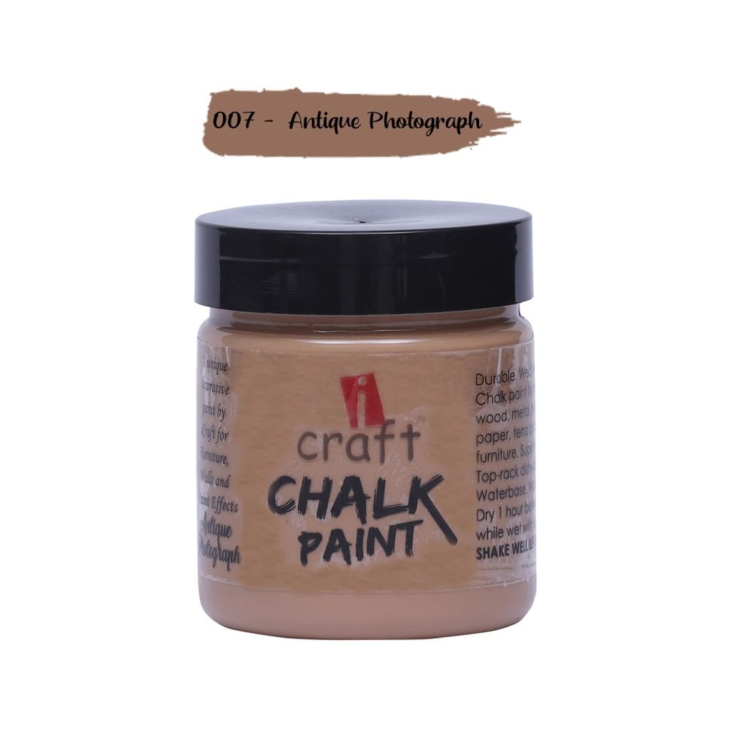 iCraft Chalk Paint Anitque Photograph - Jar of 100 ML