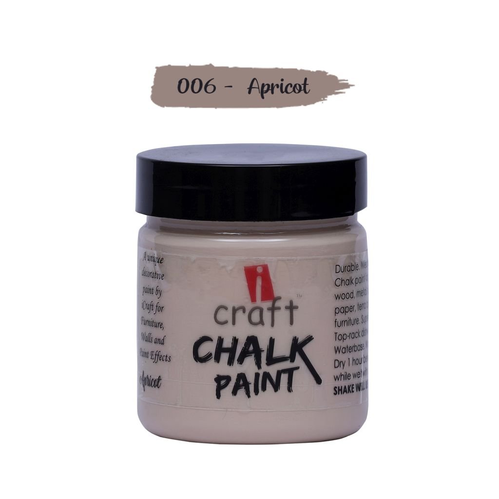iCraft Chalk Paint Apricot - Jar of 100 ML