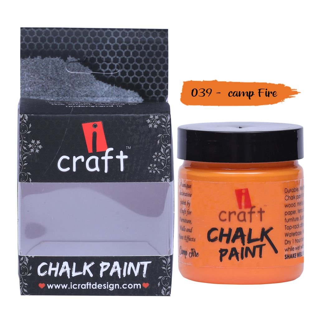 iCraft Chalk Paint Camp Fire - Jar of 100 ML
