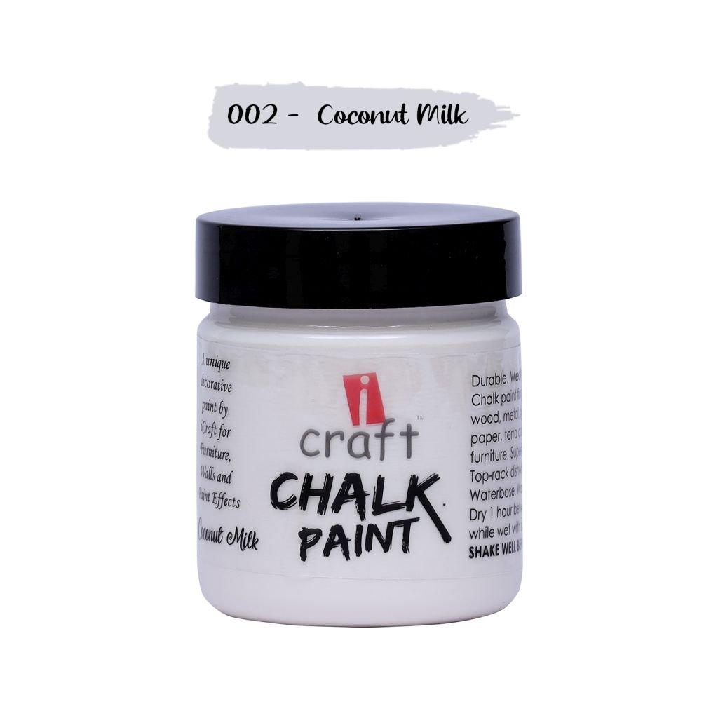 iCraft Chalk Paint Coconut Milk - Jar of 100 ML