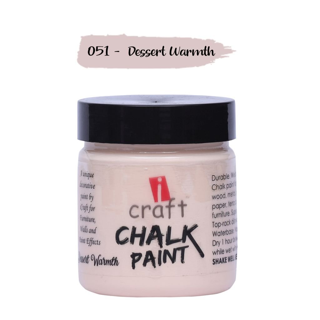 iCraft Chalk Paint Dessert Warmth - Jar of 100 ML