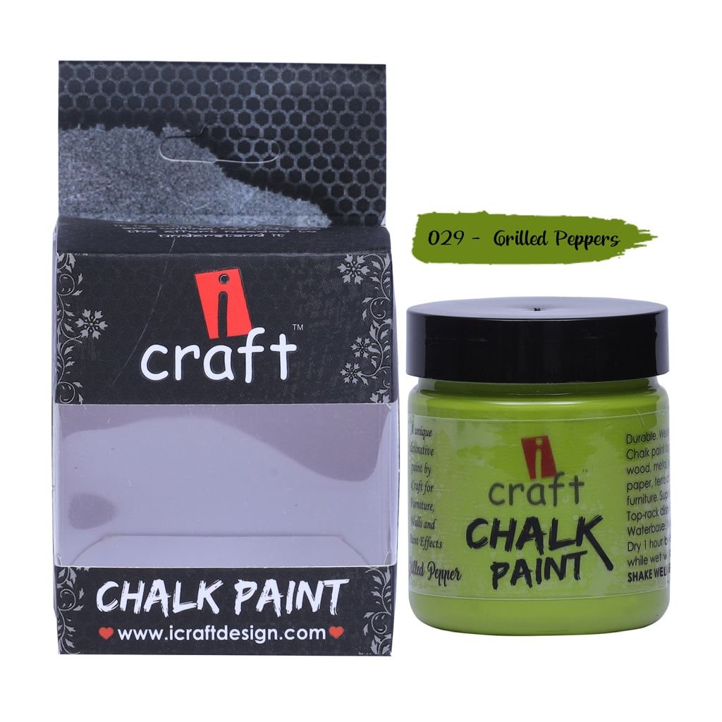 iCraft Chalk Paint Grilled Peppers - Jar of 100 ML