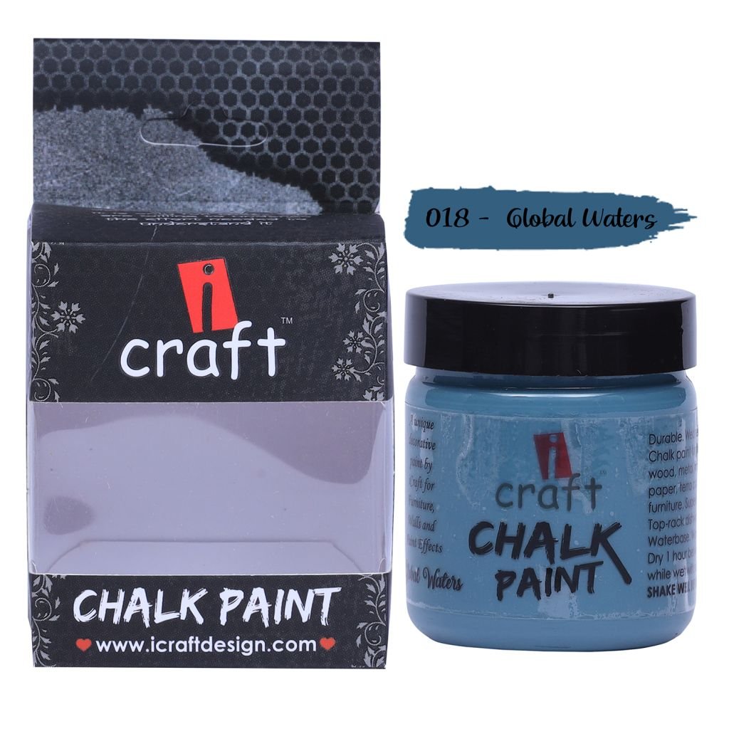 iCraft Chalk Paint Global Waters - Jar of 100 ML