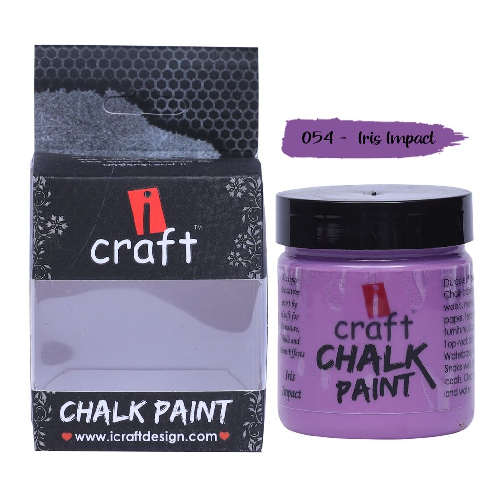 iCraft Chalk Paint Iris Impact - Jar of 100 ML