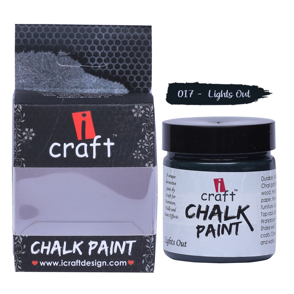 iCraft Chalk Paint Light Out - Jar of 100 ML
