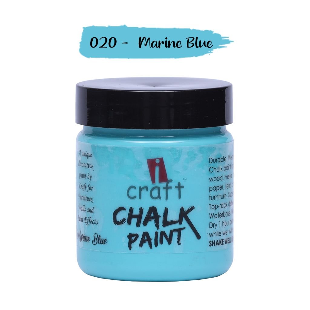 iCraft Chalk Paint Marine Blue - Jar of 100 ML