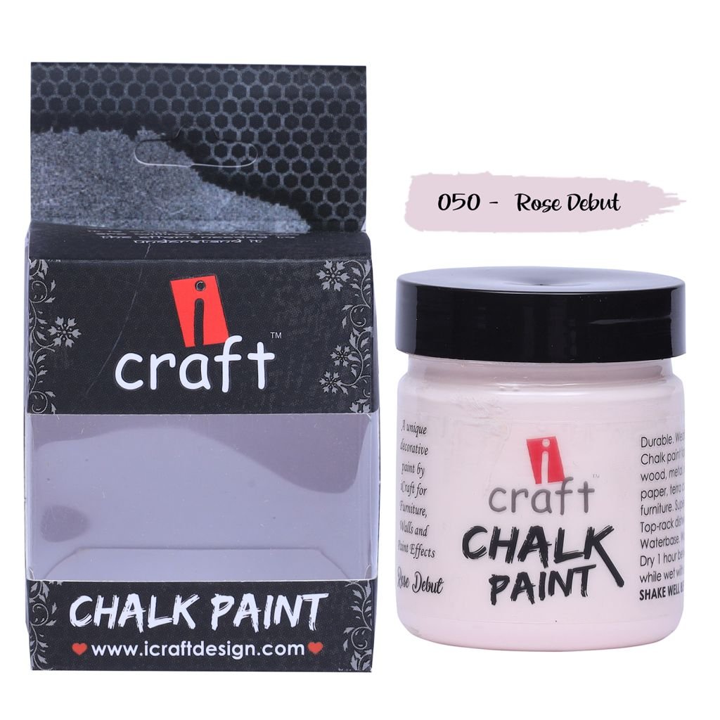iCraft Chalk Paint Rose Debut - Jar of 100 ML