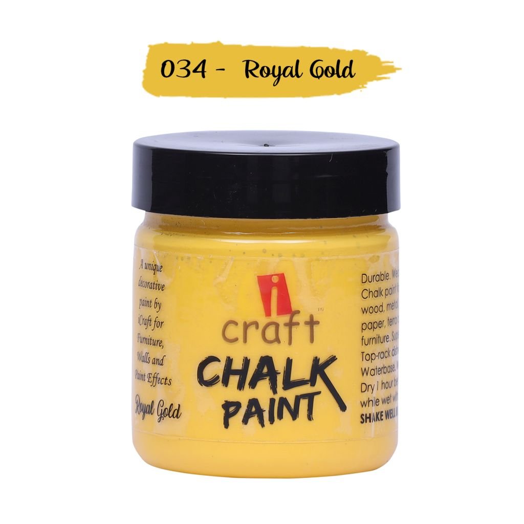 iCraft Chalk Paint Royal Gold - Jar of 100 ML