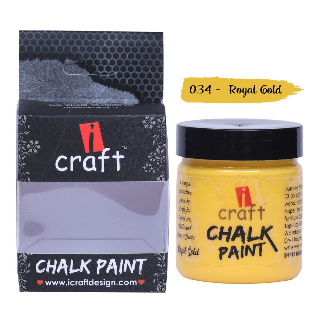 iCraft Chalk Paint Royal Gold - Jar of 100 ML