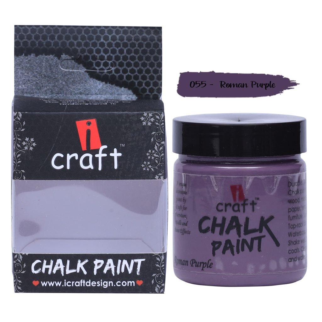 iCraft Chalk Paint Roman Purple - Jar of 100 ML
