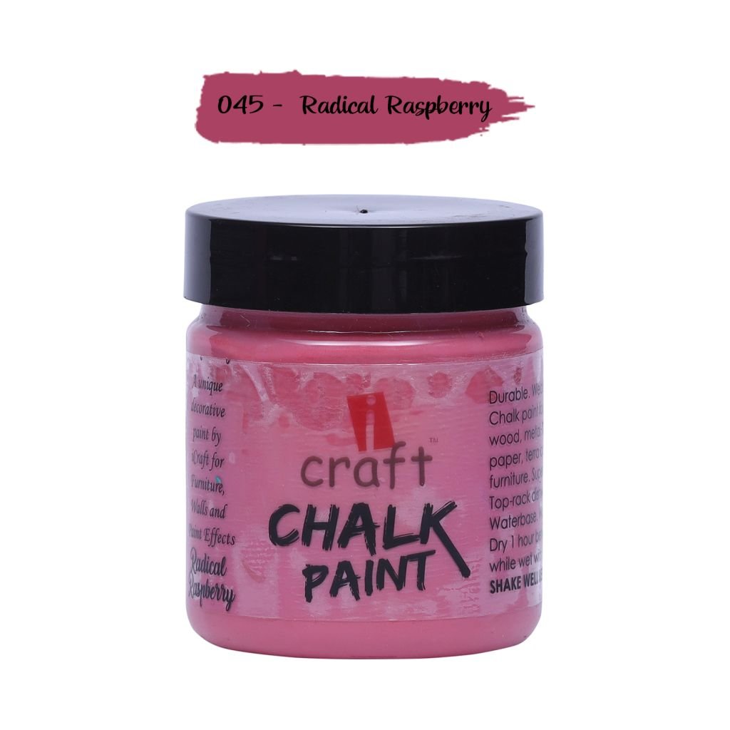 iCraft Chalk Paint Radical Raspberry - Jar of 100 ML