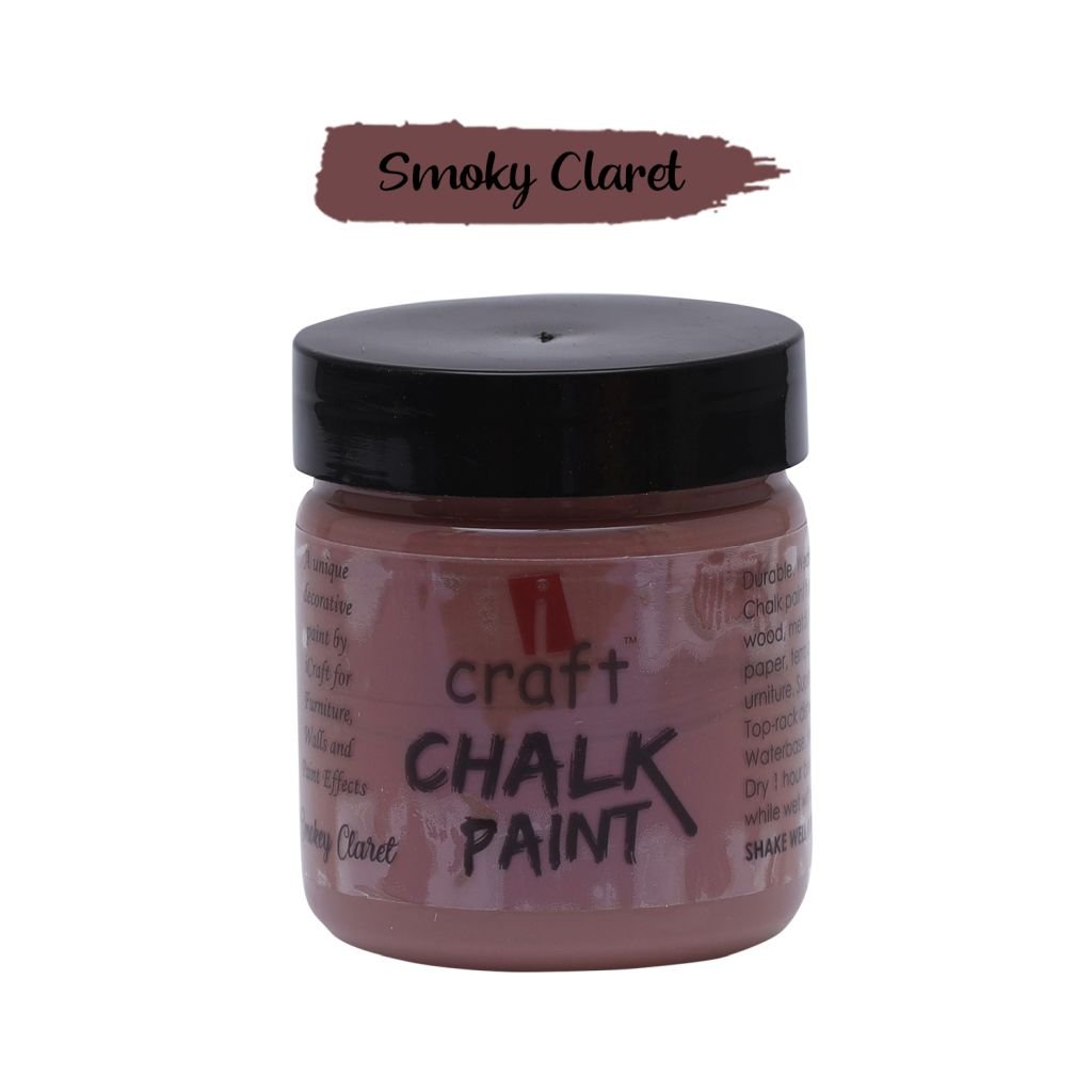 iCraft Chalk Paint Smokey Claret - Jar of 100 ML