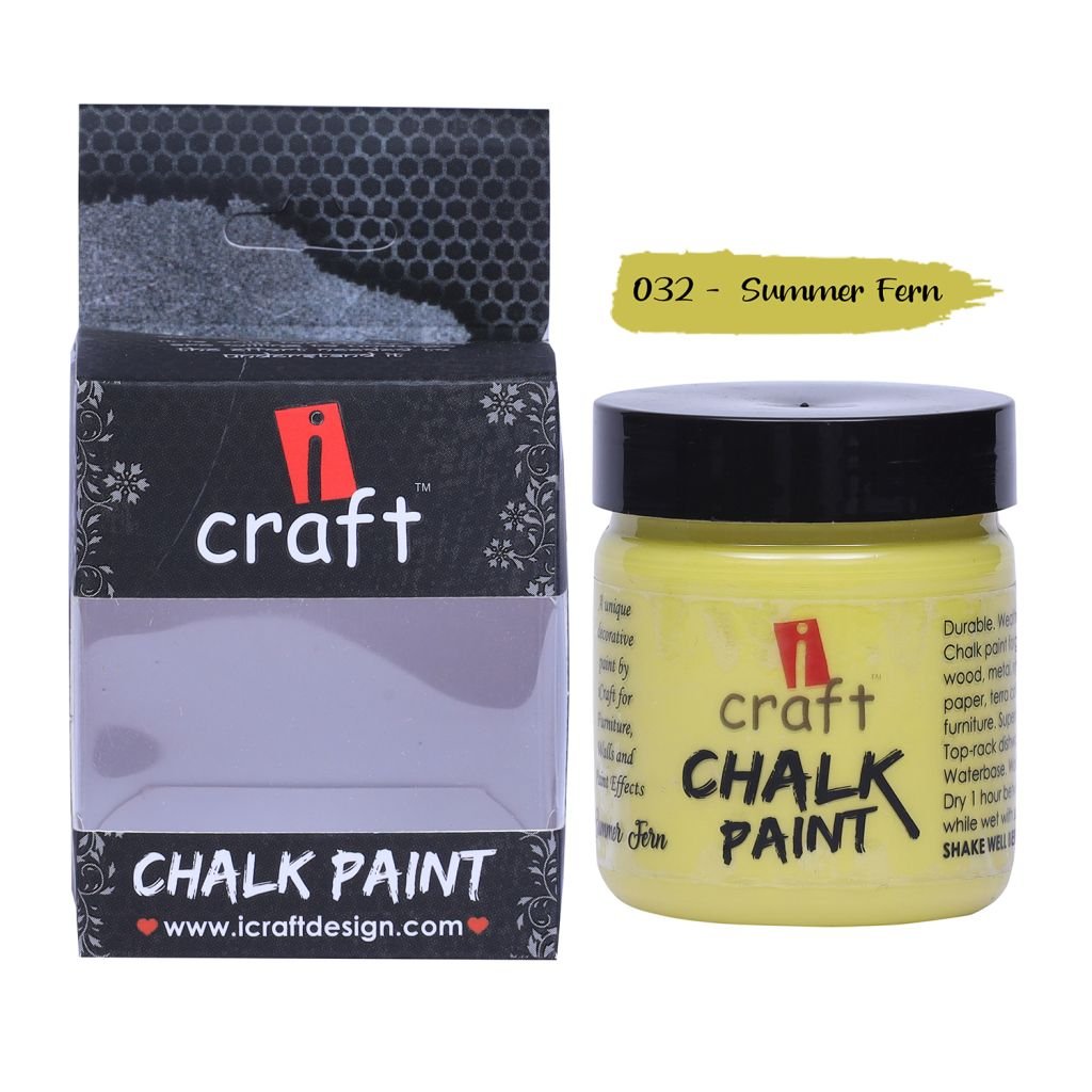 iCraft Chalk Paint Summer Fern - Jar of 100 ML