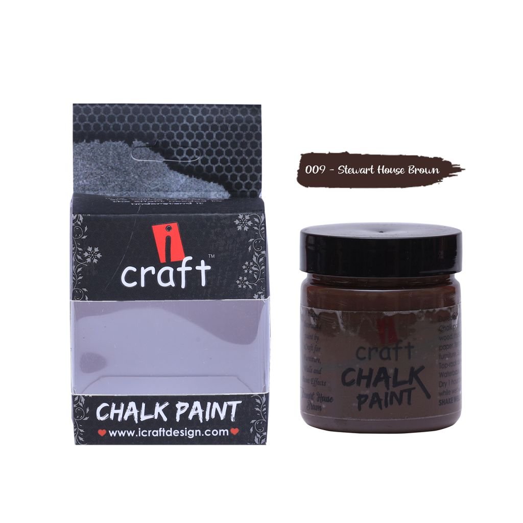 iCraft Chalk Paint Stewart House Brown - Jar of 100 ML