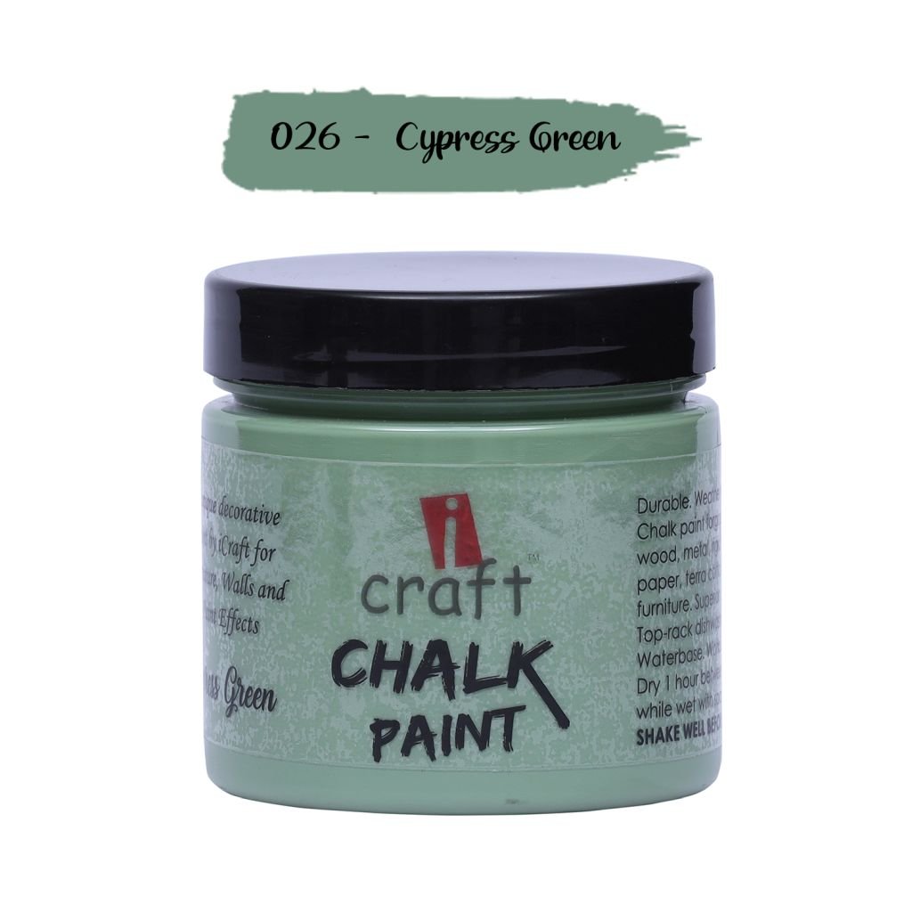 iCraft Chalk Paint Cypress Green - Jar of 250 ML