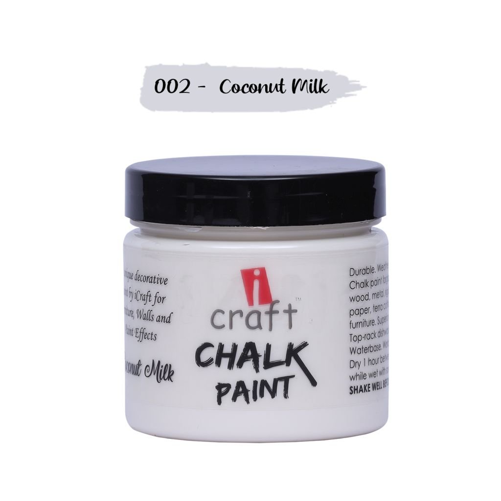 iCraft Chalk Paint Coconut Milk - Jar of 250 ML