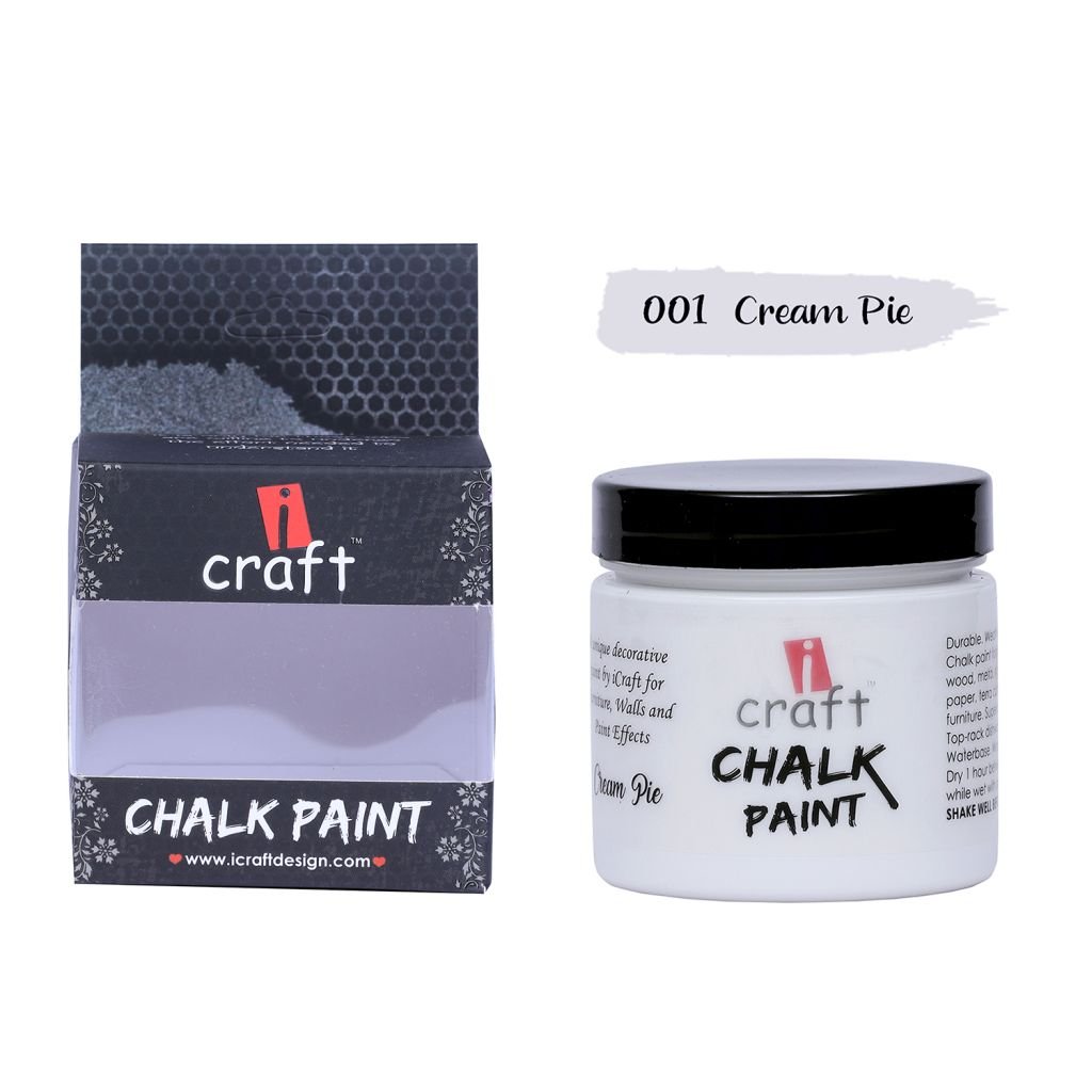 iCraft Chalk Paint Cream Pie - Jar of 250 ML
