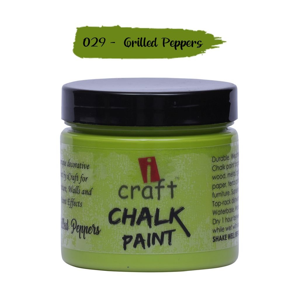 iCraft Chalk Paint Grilled Peppers - Jar of 250 ML