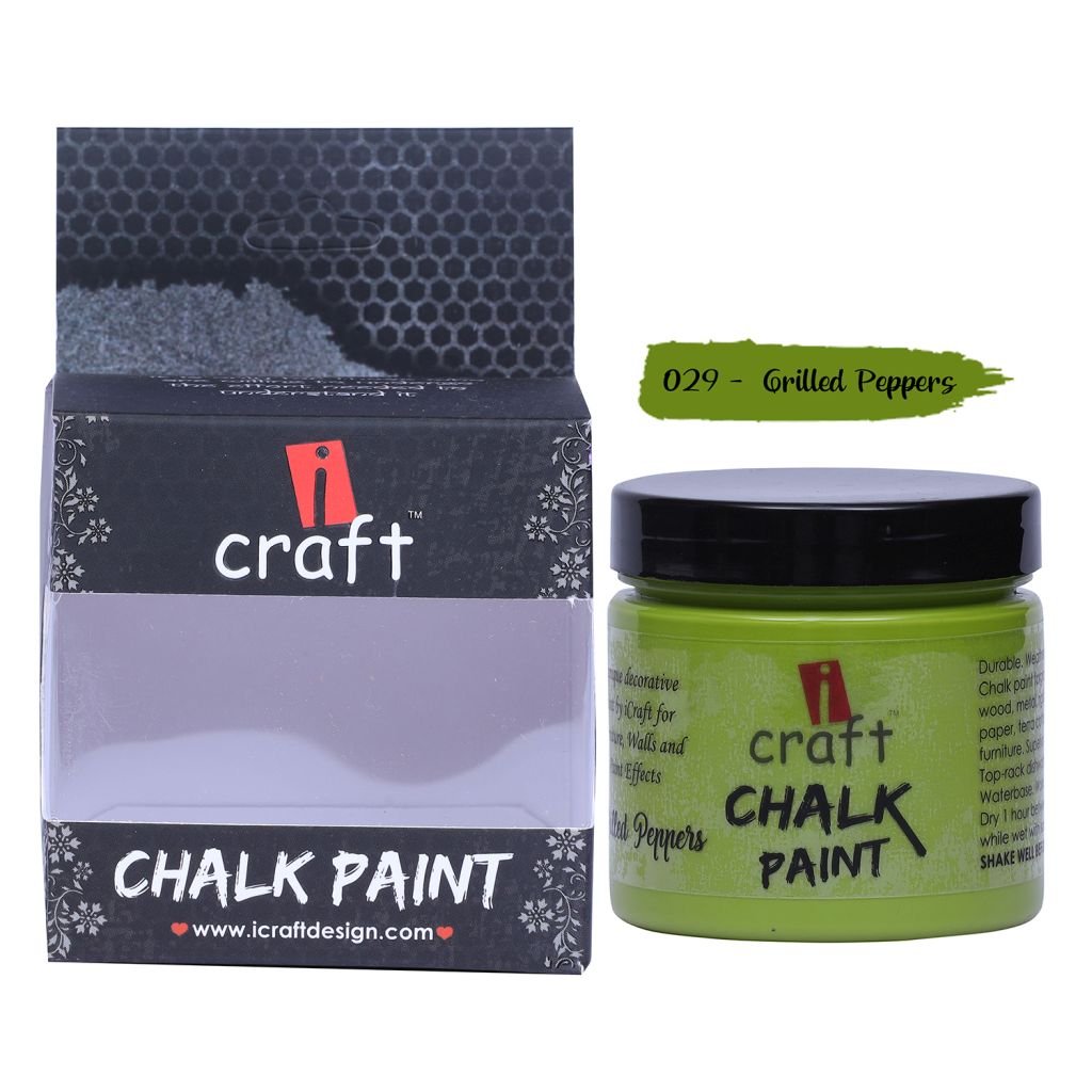 iCraft Chalk Paint Grilled Peppers - Jar of 250 ML
