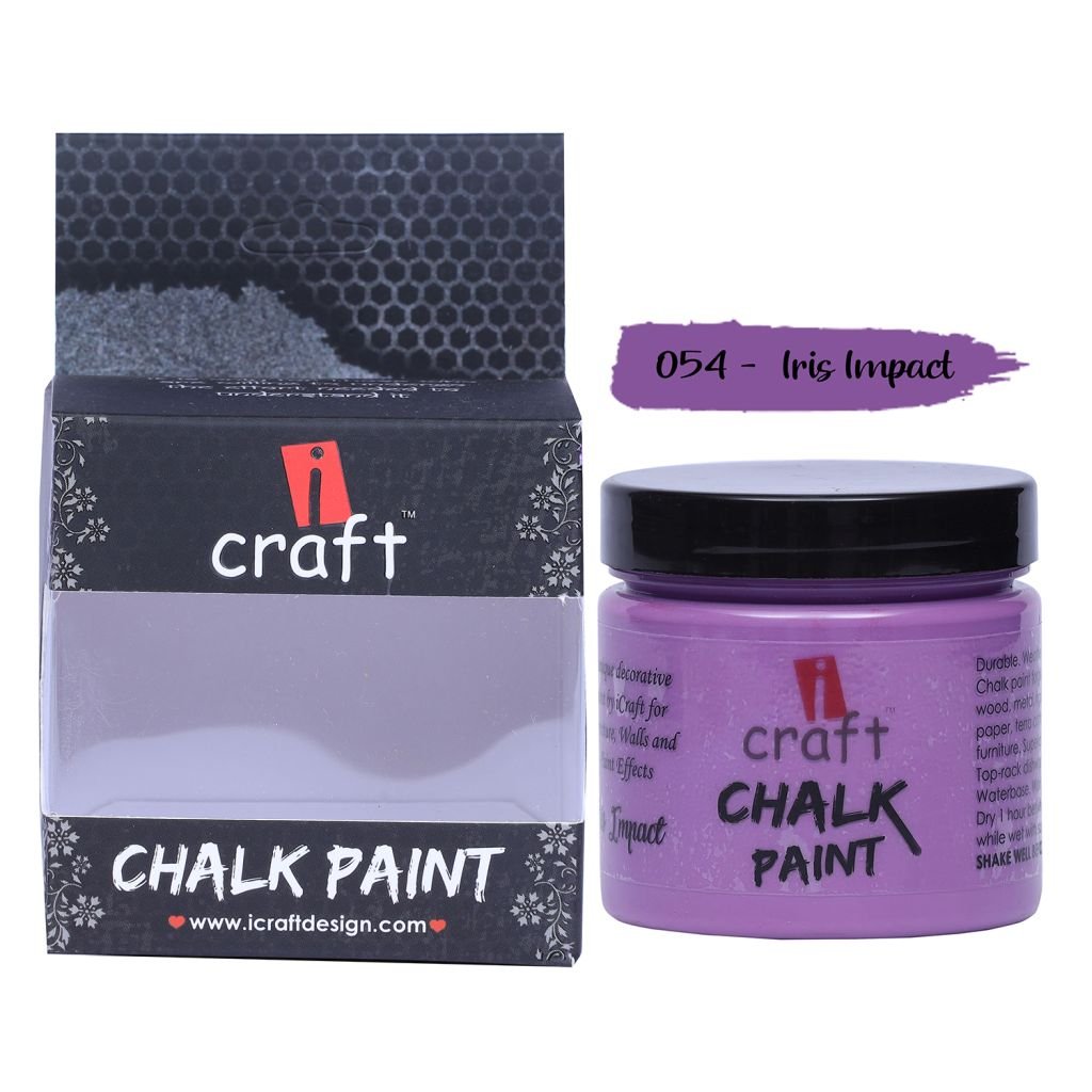 iCraft Chalk Paint Iris Impact - Jar of 250 ML