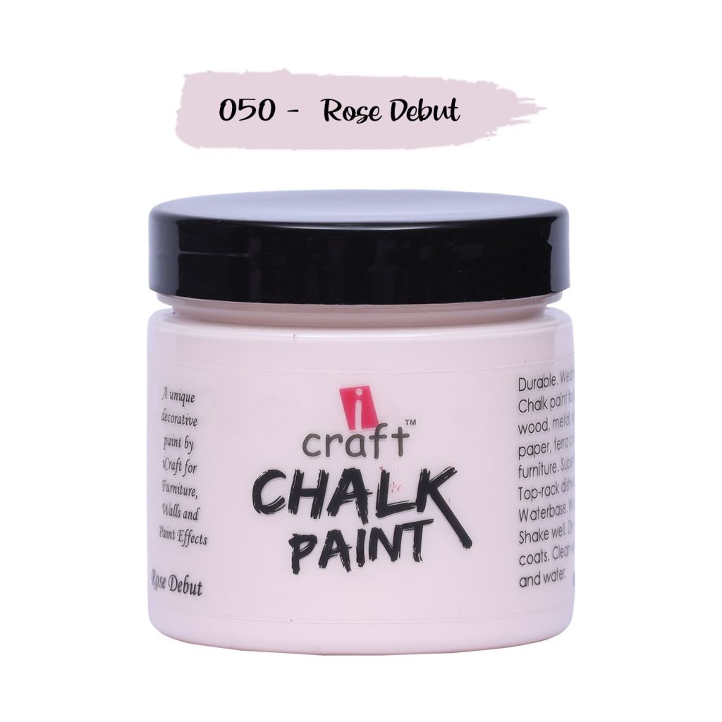 iCraft Chalk Paint Rose Debut - Jar of 250 ML
