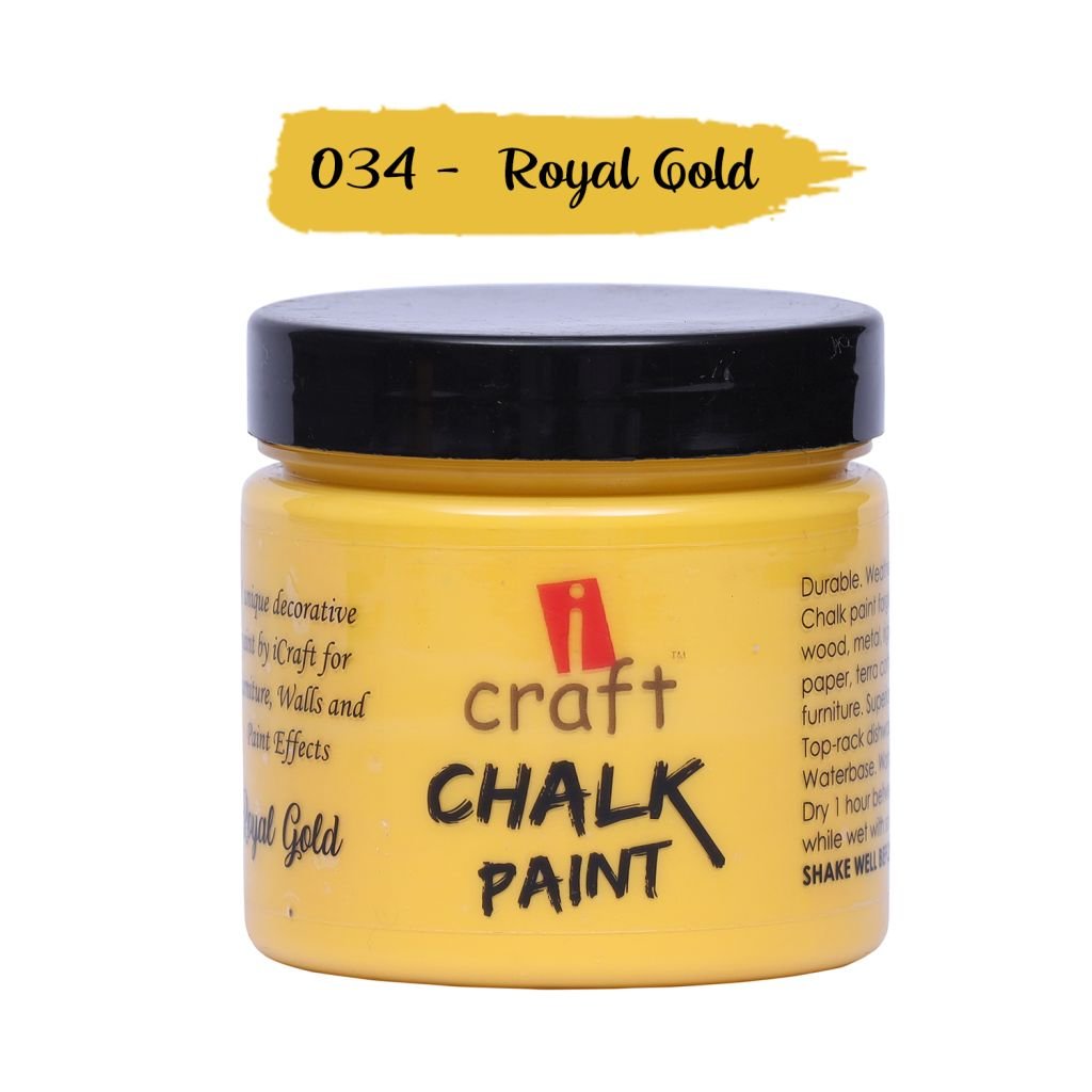 iCraft Chalk Paint Royal Gold - Jar of 250 ML