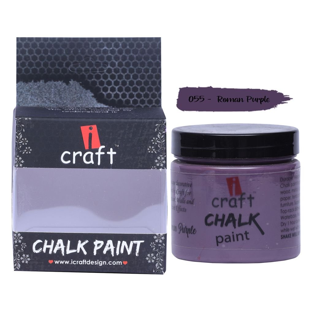 iCraft Chalk Paint Roman Purple - Jar of 250 ML