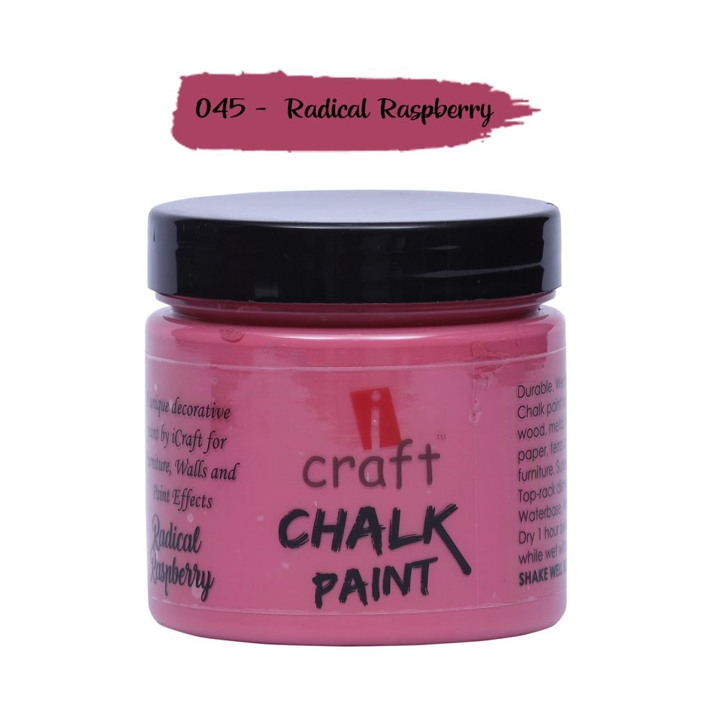 iCraft Chalk Paint Radical Raspberry - Jar of 250 ML