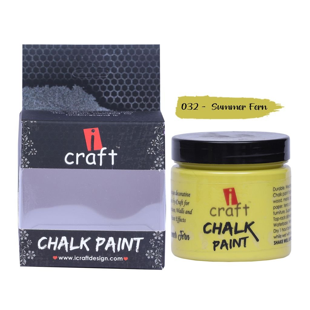 iCraft Chalk Paint Summer Fern - Jar of 250 ML