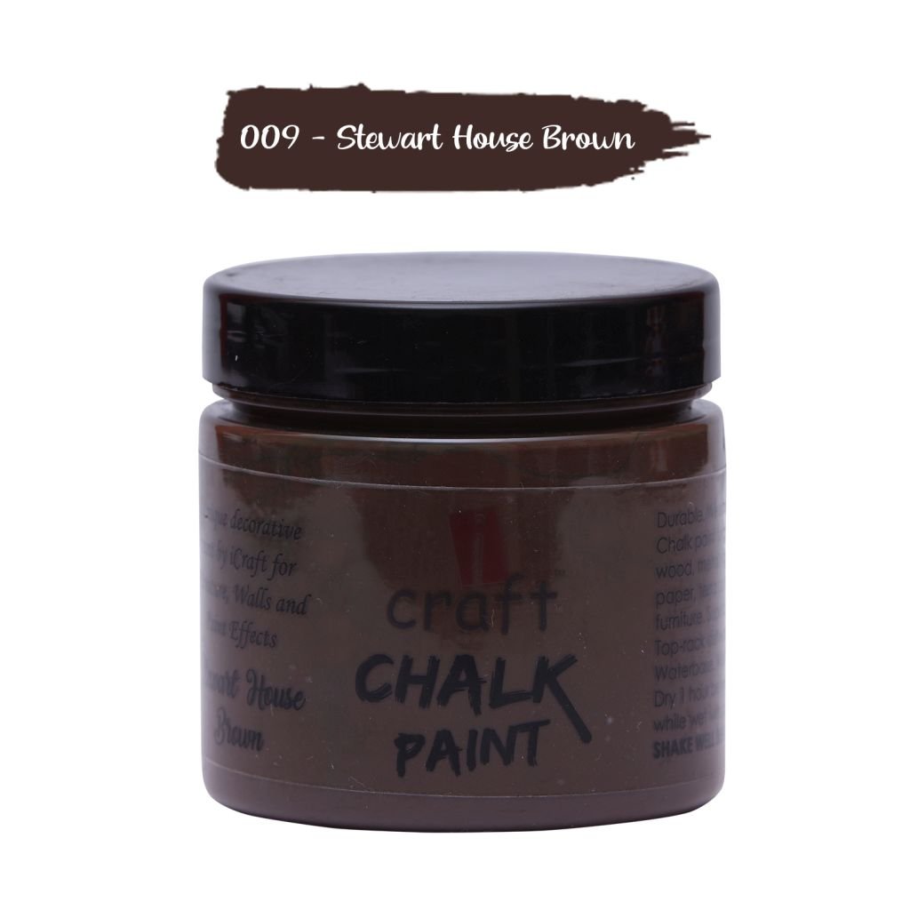 iCraft Chalk Paint Stewart House Brown - Jar of 250 ML