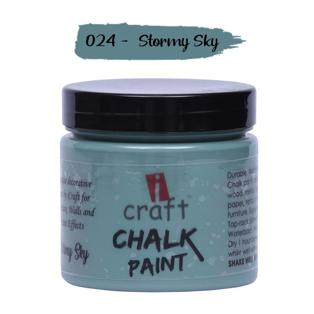 iCraft Chalk Paint Stormy Sky - Jar of 250 ML