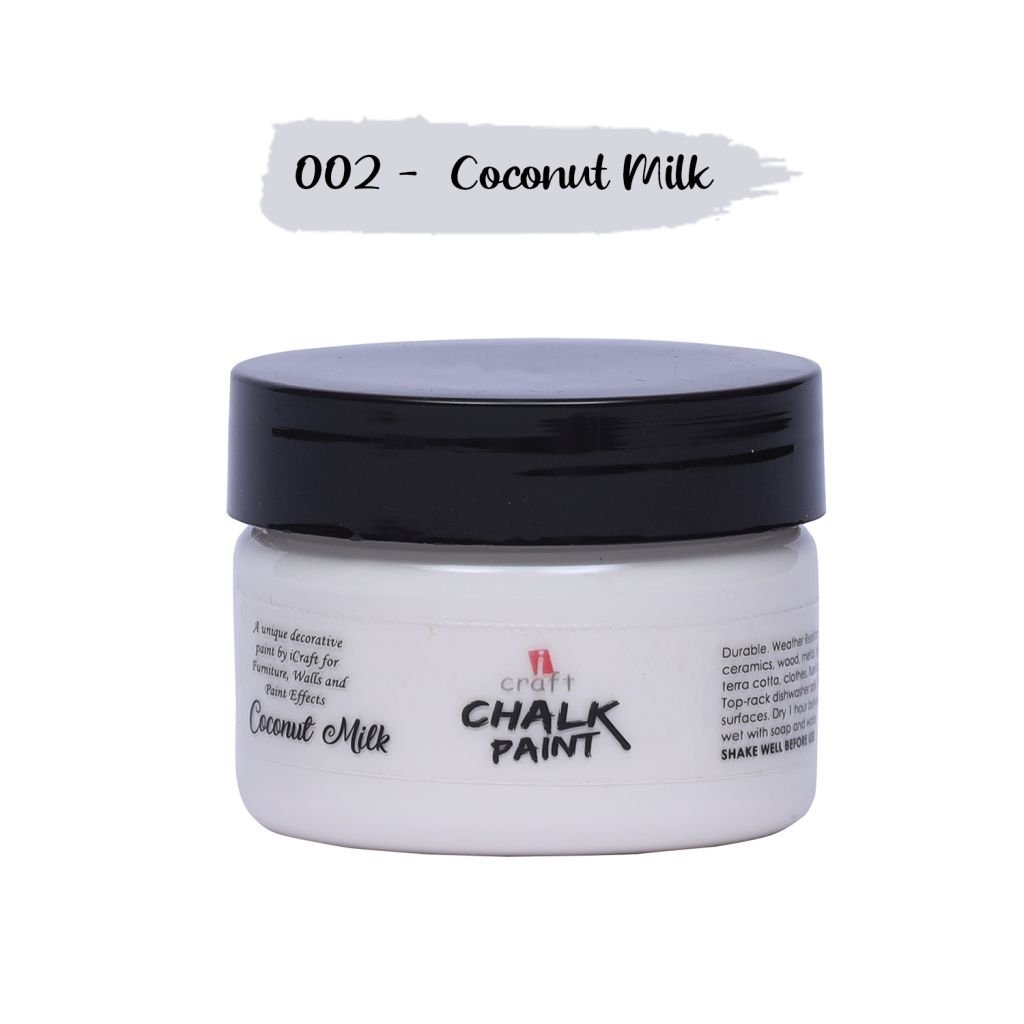 iCraft Chalk Paint Coconut Milk - Jar of 50 ML