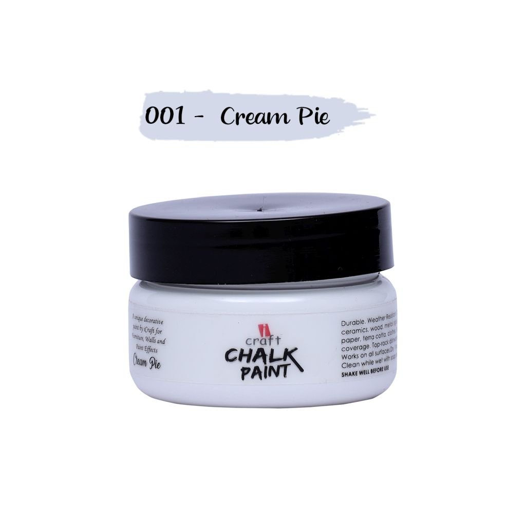 iCraft Chalk Paint Cream Pie - Jar of 50 ML