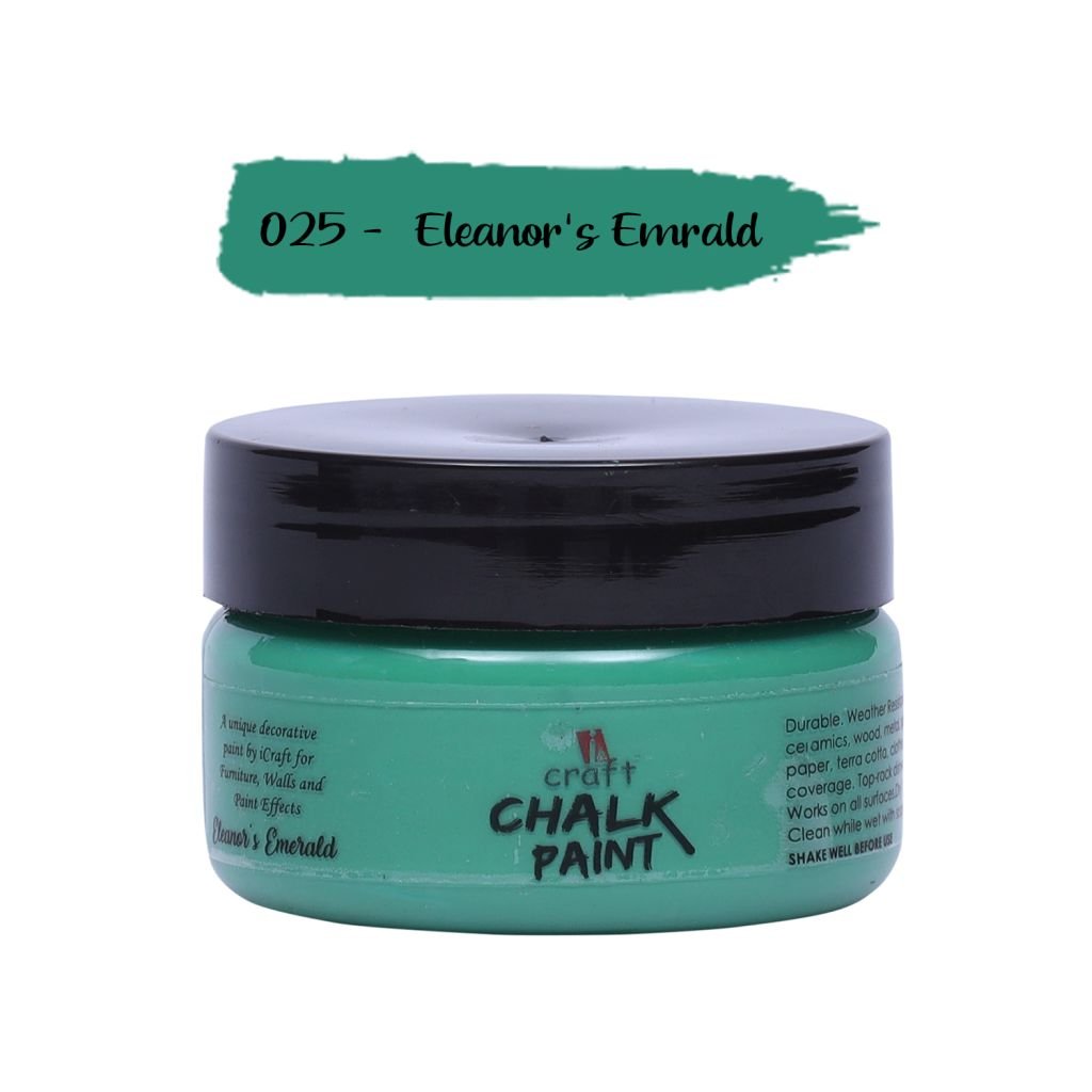 iCraft Chalk Paint Eleanor`s Emrald - Jar of 50 ML