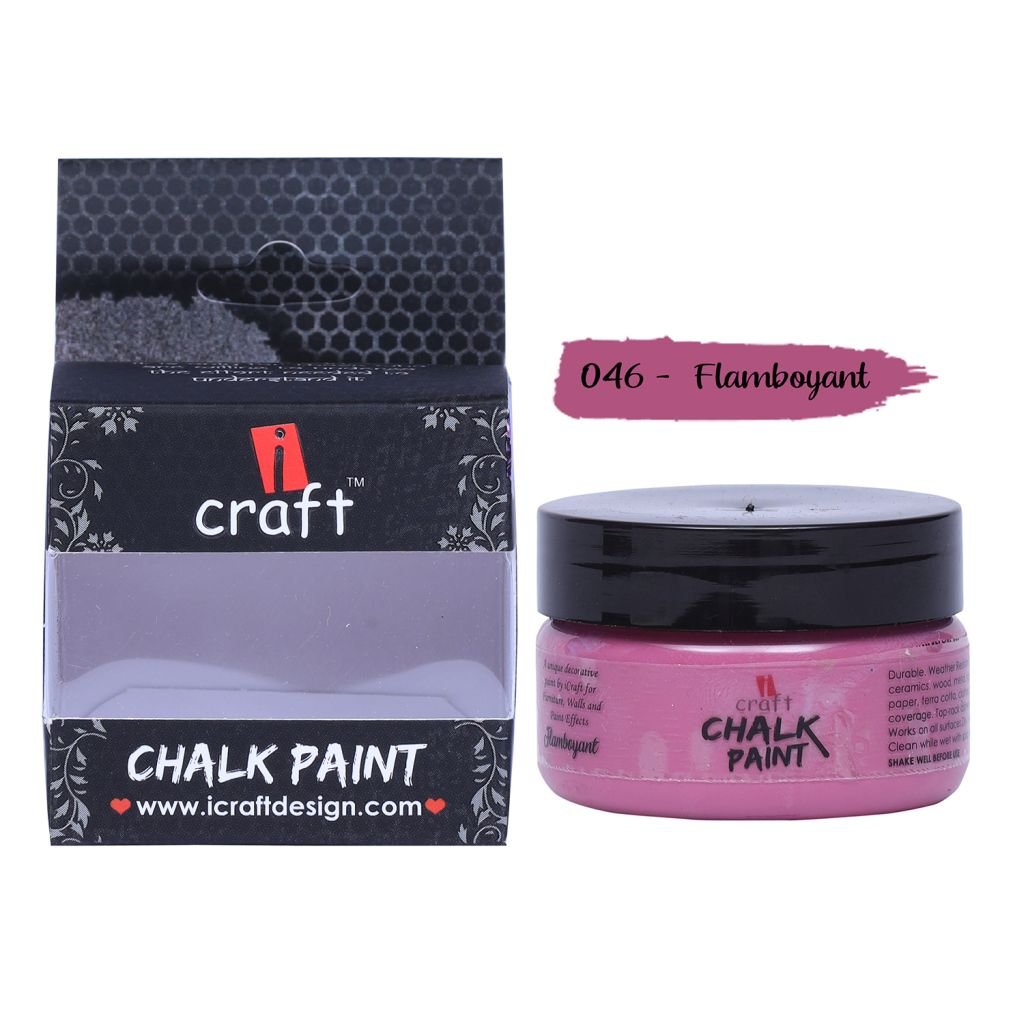 iCraft Chalk Paint Flamboyant Rani - Jar of 50 ML