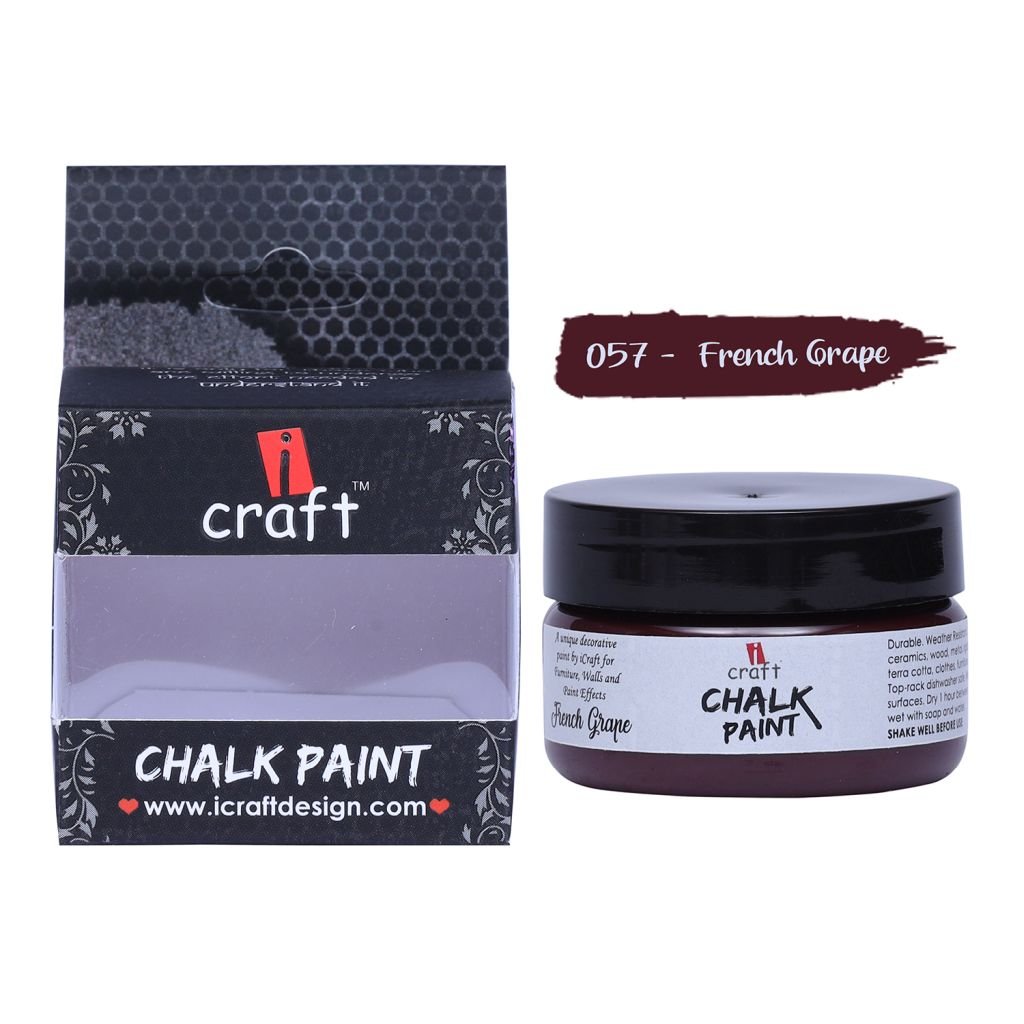 iCraft Chalk Paint French Grape - Jar of 50 ML