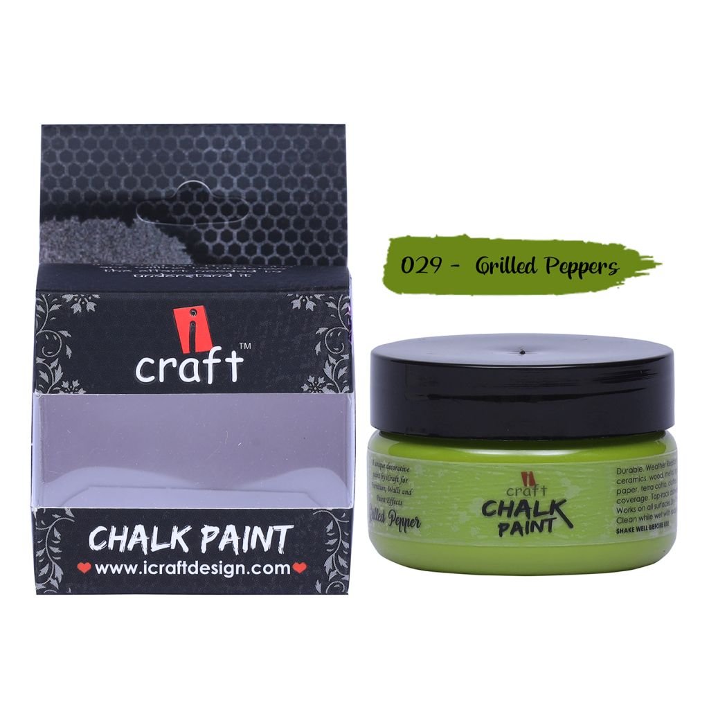 iCraft Chalk Paint Grilled Peppers - Jar of 50 ML