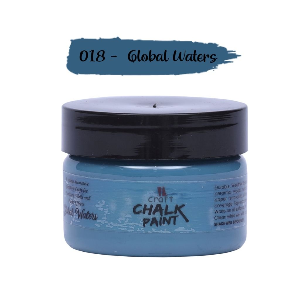 iCraft Chalk Paint Global Waters - Jar of 50 ML