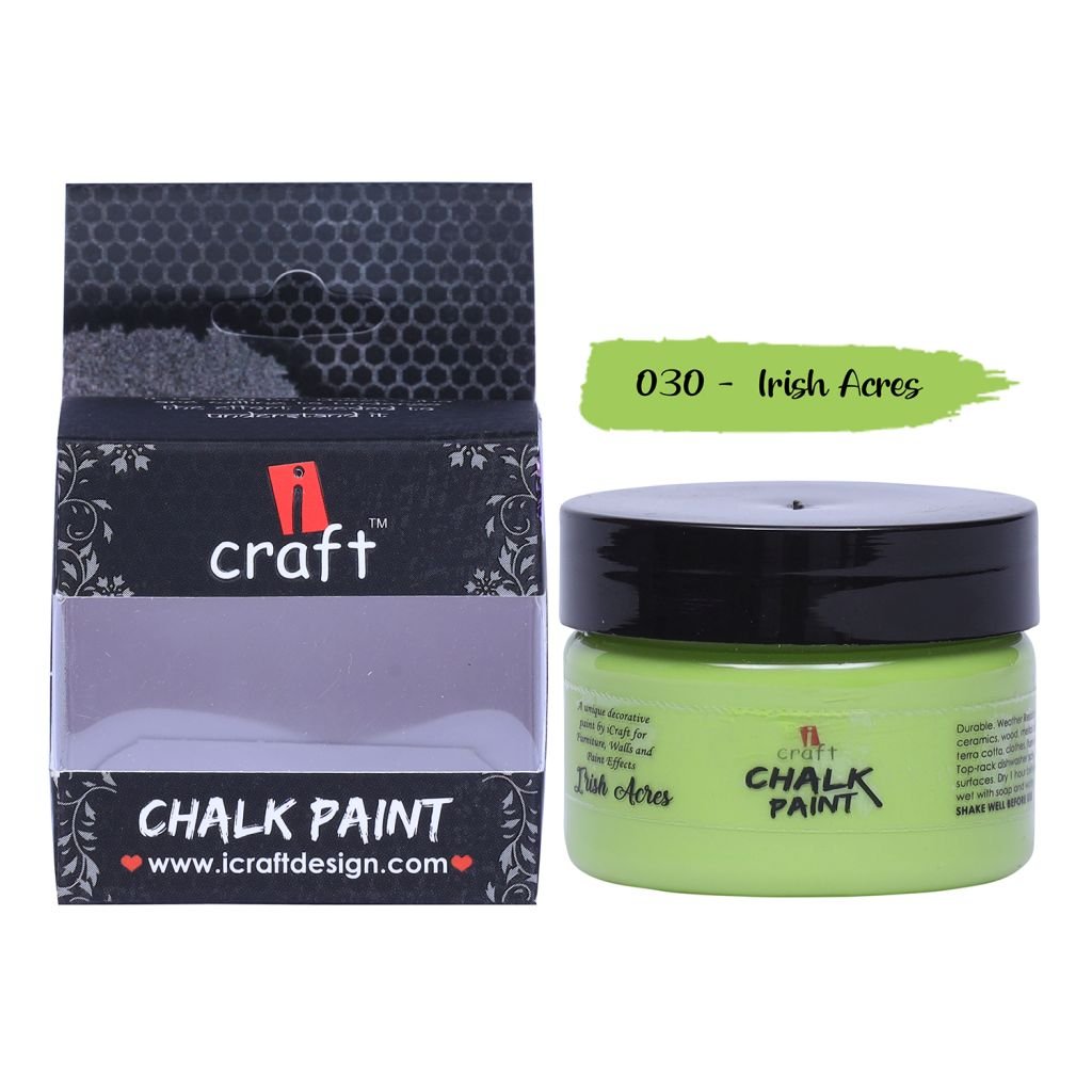 iCraft Chalk Paint Irish Acres - Jar of 50 ML