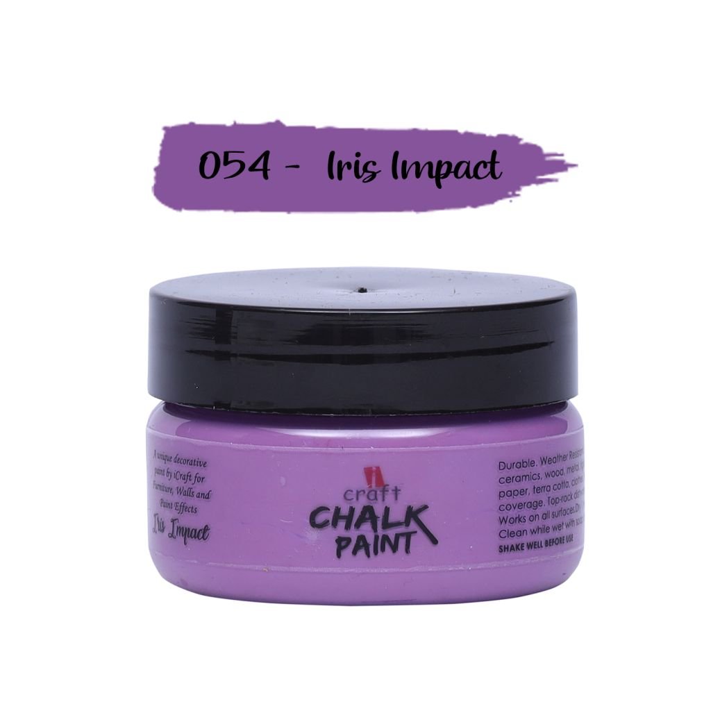 iCraft Chalk Paint Iris Impact - Jar of 50 ML