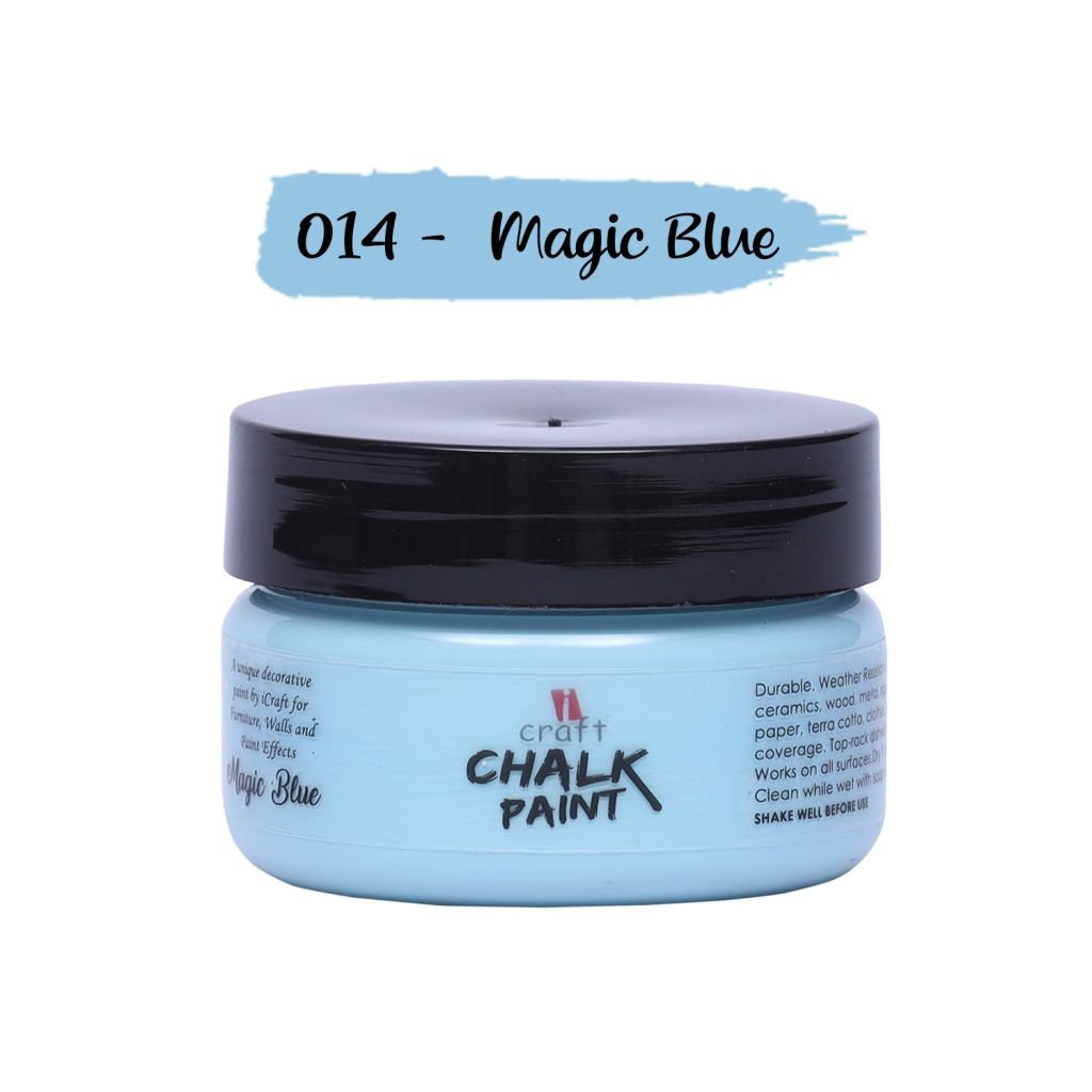 iCraft Chalk Paint Magic Blue - Jar of 50 ML