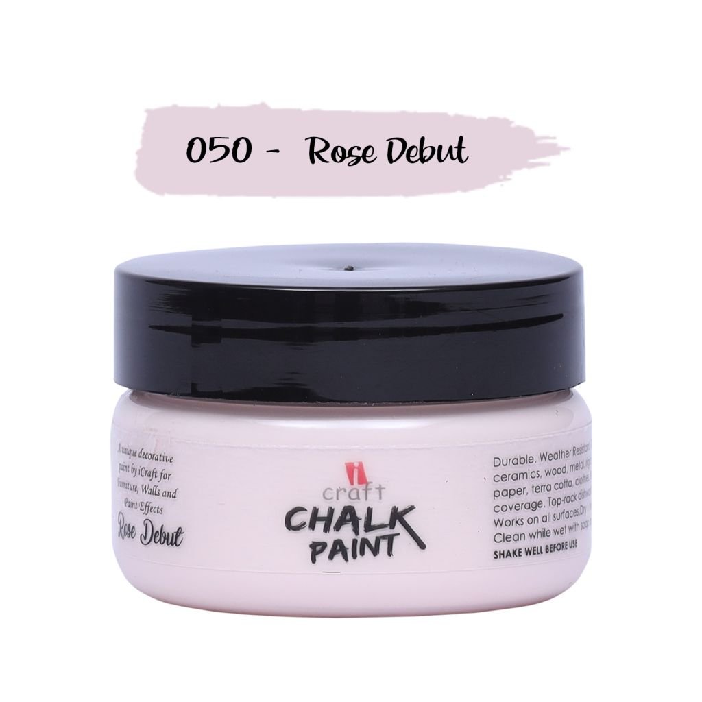 iCraft Chalk Paint Rose Debut - Jar of 50 ML