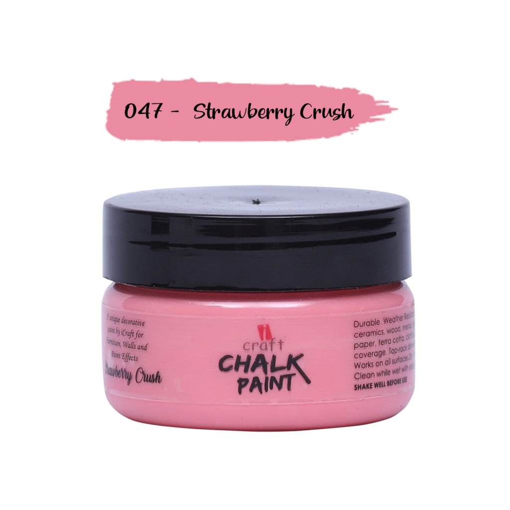 iCraft Chalk Paint Strawberry Crush - Jar of 50 ML