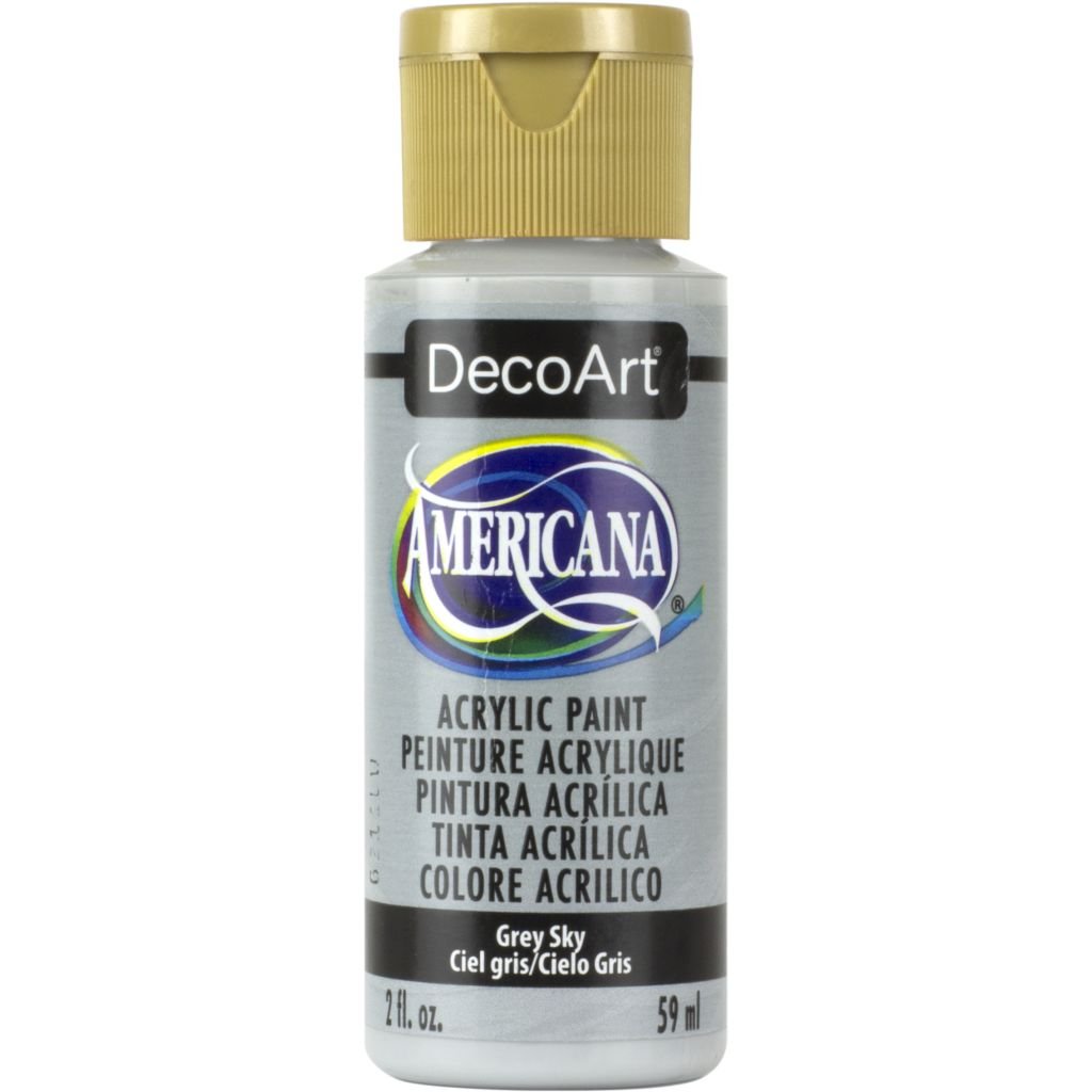 DecoArt Americana Matte Acrylic Paint - 59 ML (2 Oz) Bottle - Grey Sky (111)