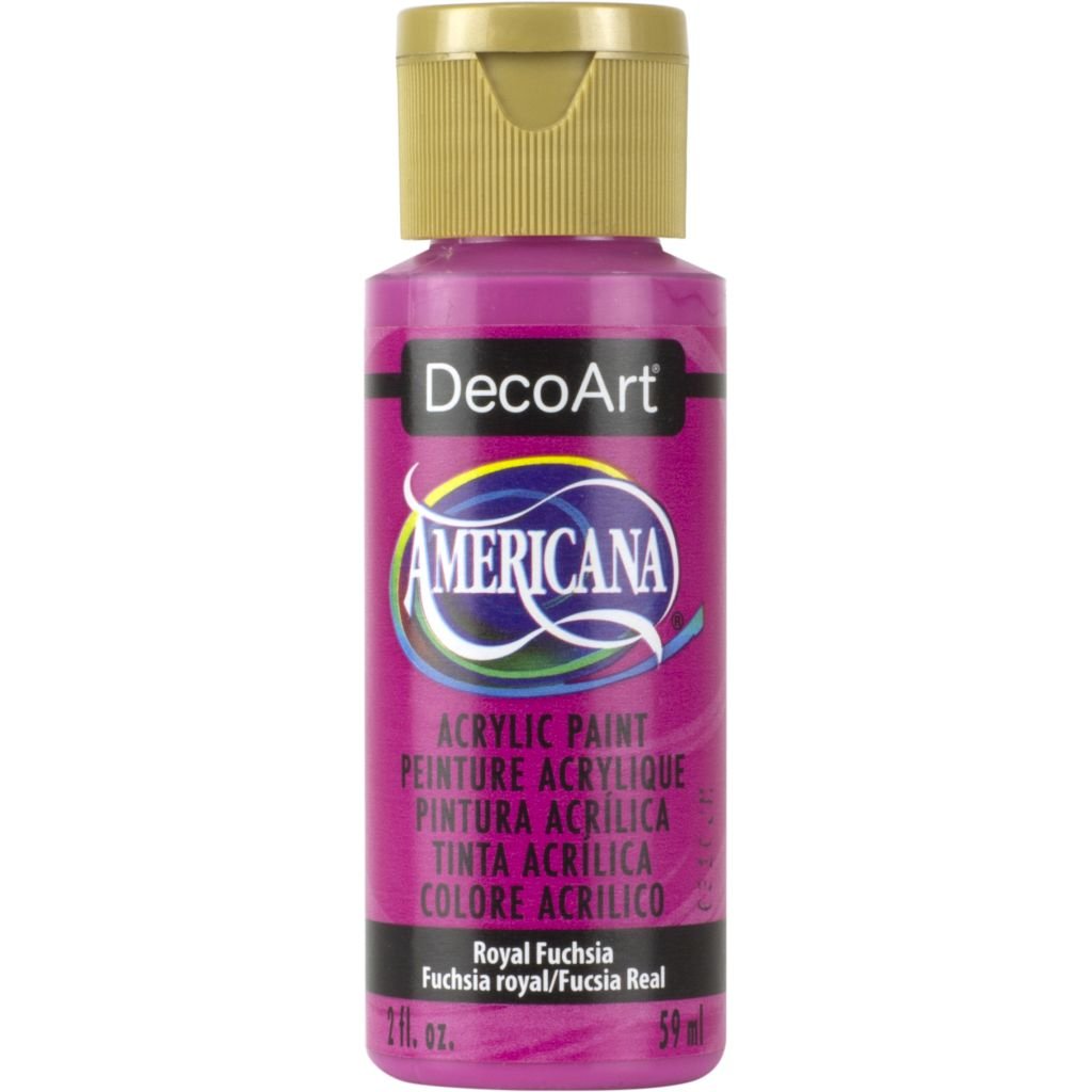 DecoArt Americana Matte Acrylic Paint - 59 ML (2 Oz) Bottle - Royal Fuchsia (151)