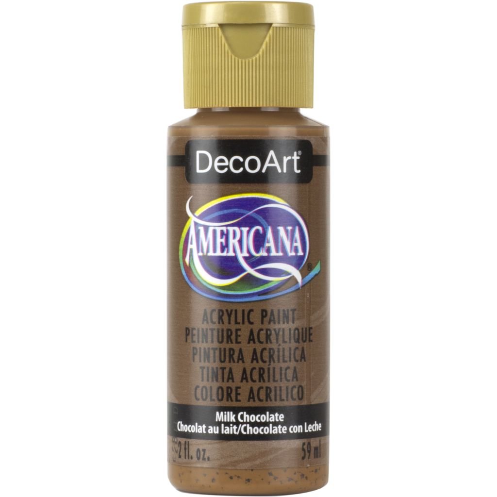 DecoArt Americana Matte Acrylic Paint - 59 ML (2 Oz) Bottle - Milk Chocolate (174)