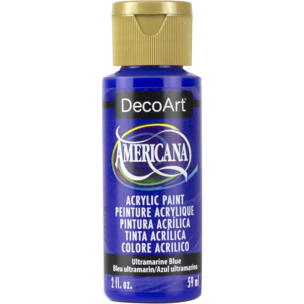 DecoArt Americana Matte Acrylic Paint - 59 ML (2 Oz) Bottle - Ultramarine Blue (225)