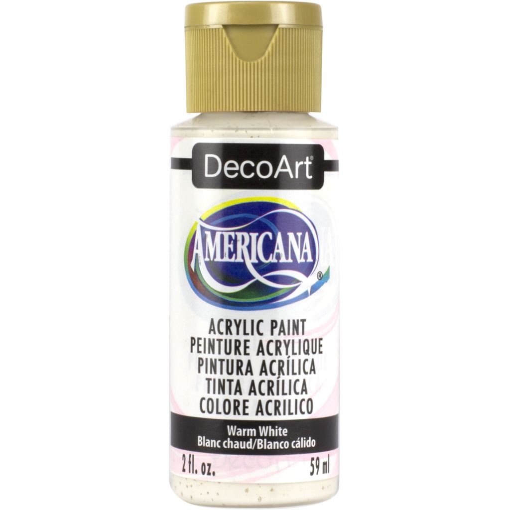 DecoArt Americana Matte Acrylic Paint - 59 ML (2 Oz) Bottle - Warm White (239)
