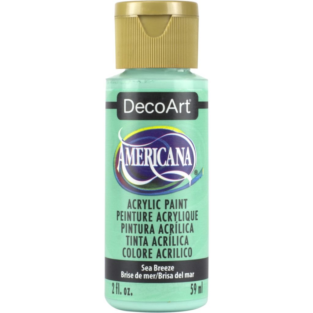 DecoArt Americana Matte Acrylic Paint - 59 ML (2 Oz) Bottle - Sea Breeze (256)