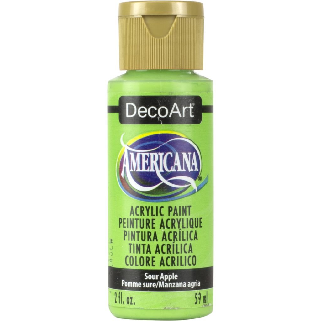 DecoArt Americana Matte Acrylic Paint - 59 ML (2 Oz) Bottle - Sour Apple (275)